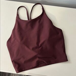 Women's Burgundy Crop Top